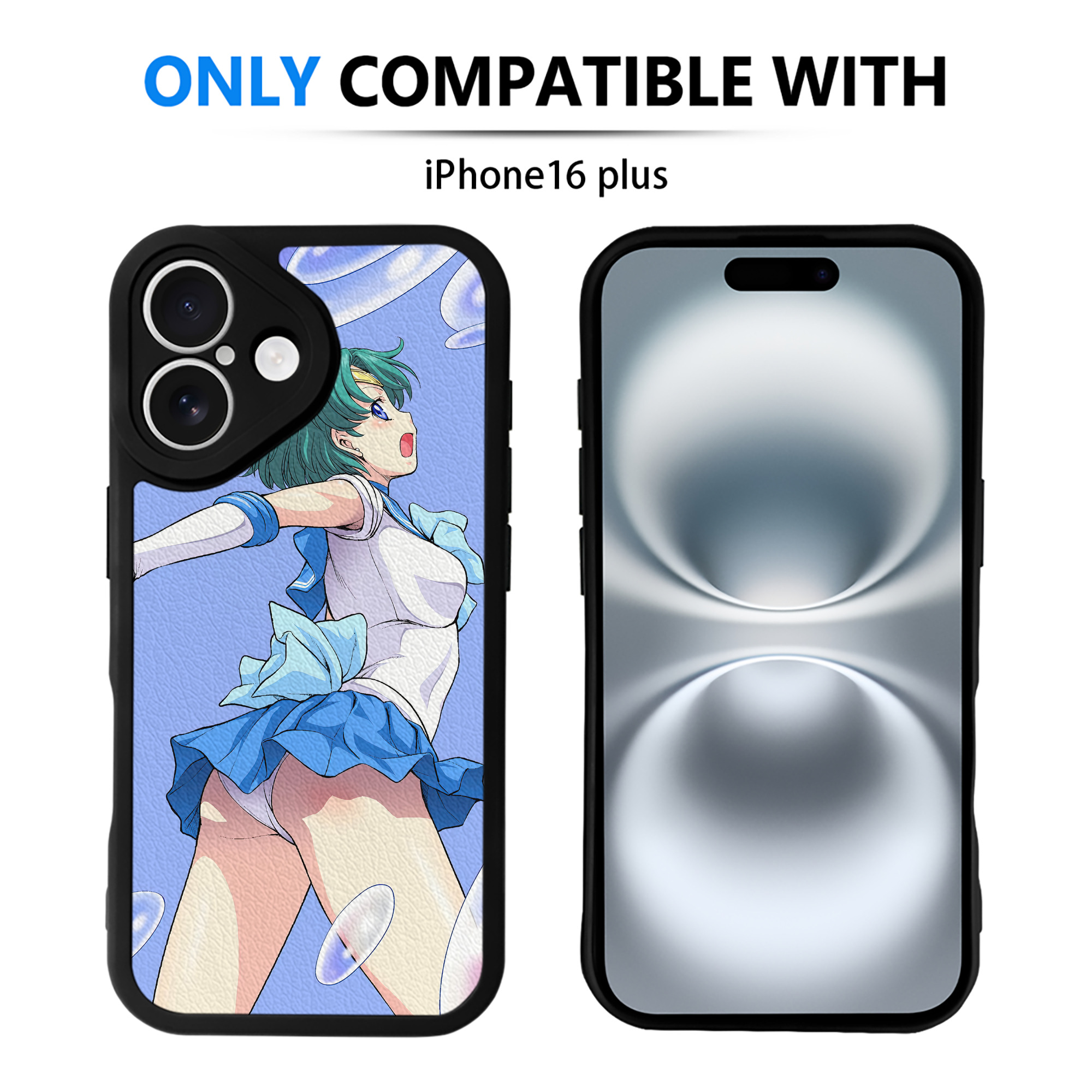 （画像用） 美少女戦士セーラームーン Sailor Moon 【iPhone 16シリーズ対応】シリコンスマホケース（レザー調） 材質：シリコン